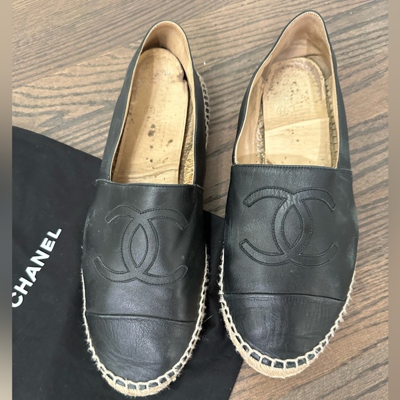 Chanel black espadrilles size 40 - with box and duster bag - Picture 3 of 7
